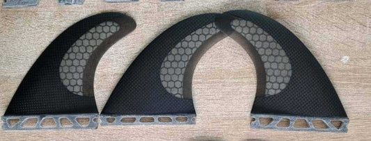 HLS EquiForce Thruster Fins Single Tab Carbon Honeycomb